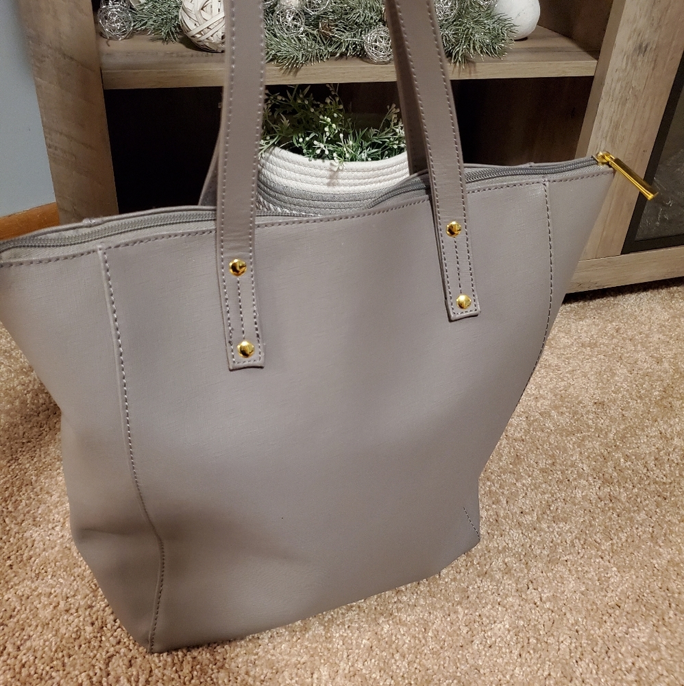 Joy Mangano Leather Tote Gem